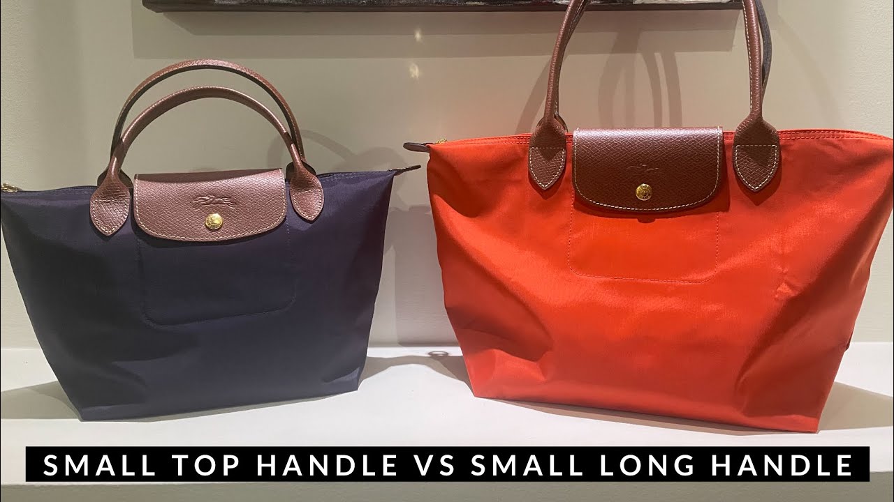 Longchamp Le Pliage Small Size Comparison | Small Top Handle VS Small Long Handle Bags