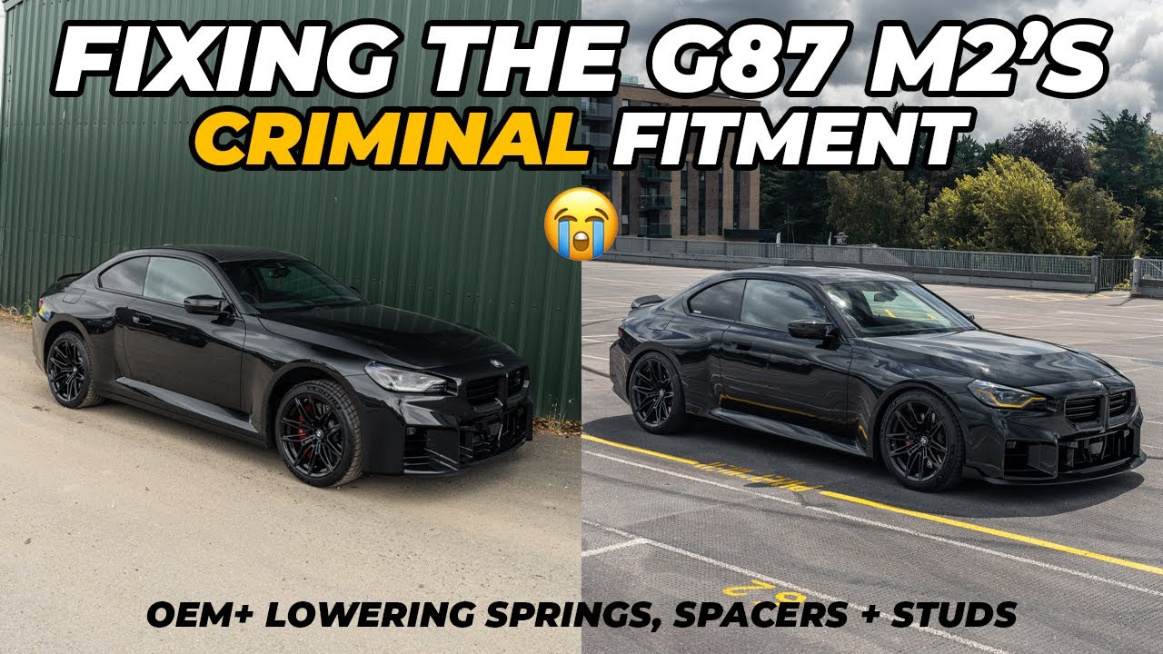 BMW G87 M2 OEM+ Fitment: Lowering Springs, Spacers, and Stud Conversion Kit