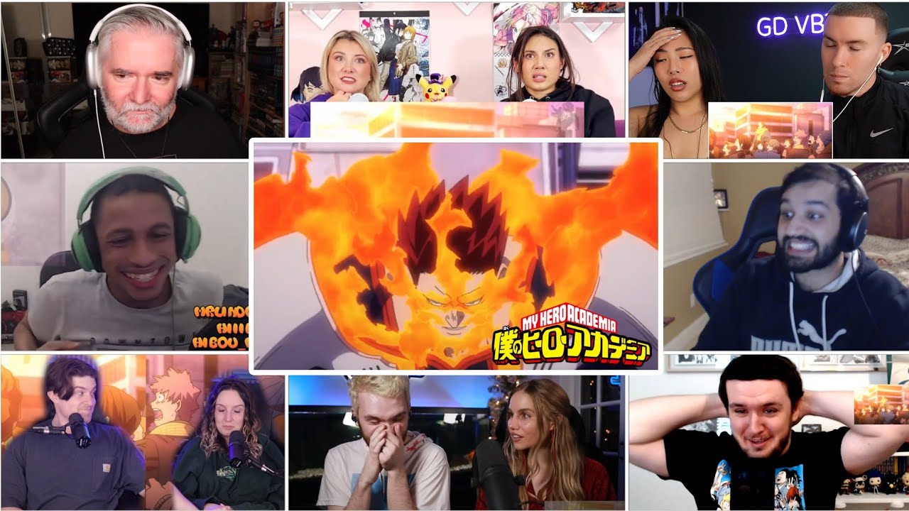 Endeavor's Epic Standing!! Endeavor vs Nomu!! MHA S4 Finale Reaction Mashup