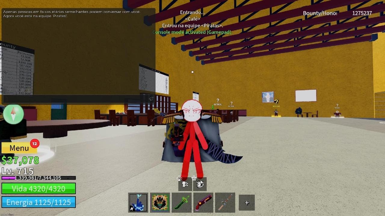 UPANDO A CONTA DO MEU IRMÃO NO BLOX FRUITS🔥💯👍