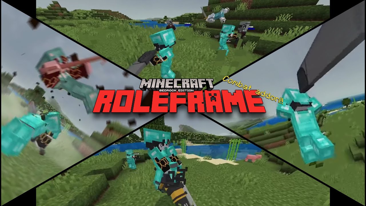 ROLEFRAME: The most SATISFYING COMBAT ADDON for Minecraft Bedrock!!