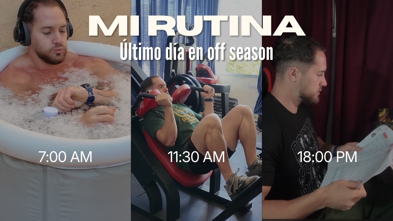 Cierro el off season: hielo, entrenamiento y mi última comida libre