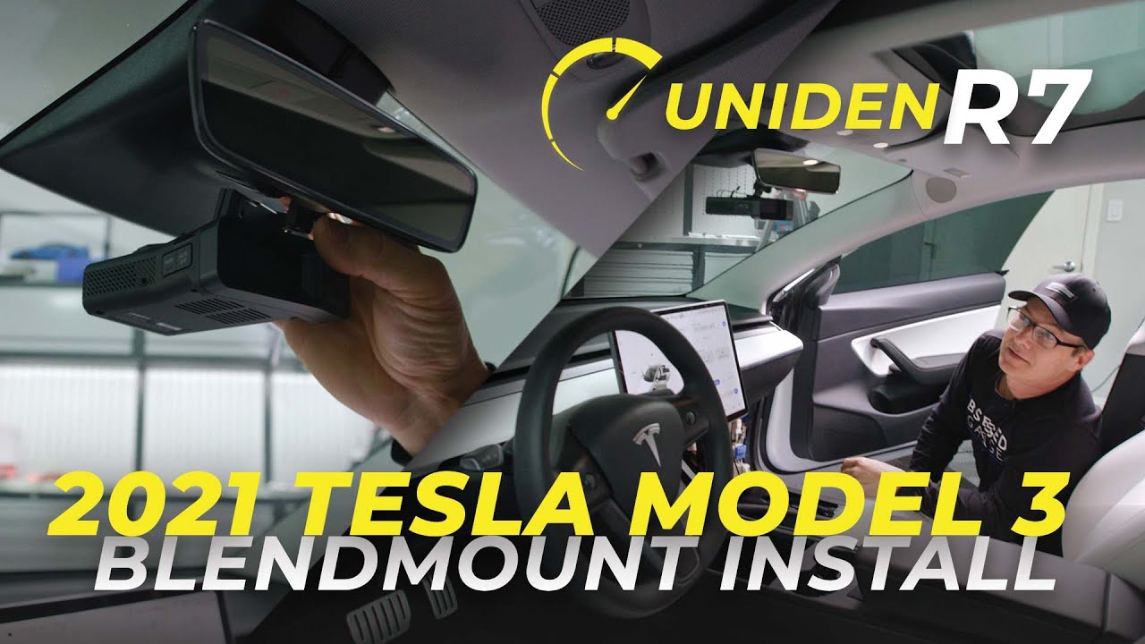 2021 Tesla Model 3 BlendMount Install w/Uniden R7