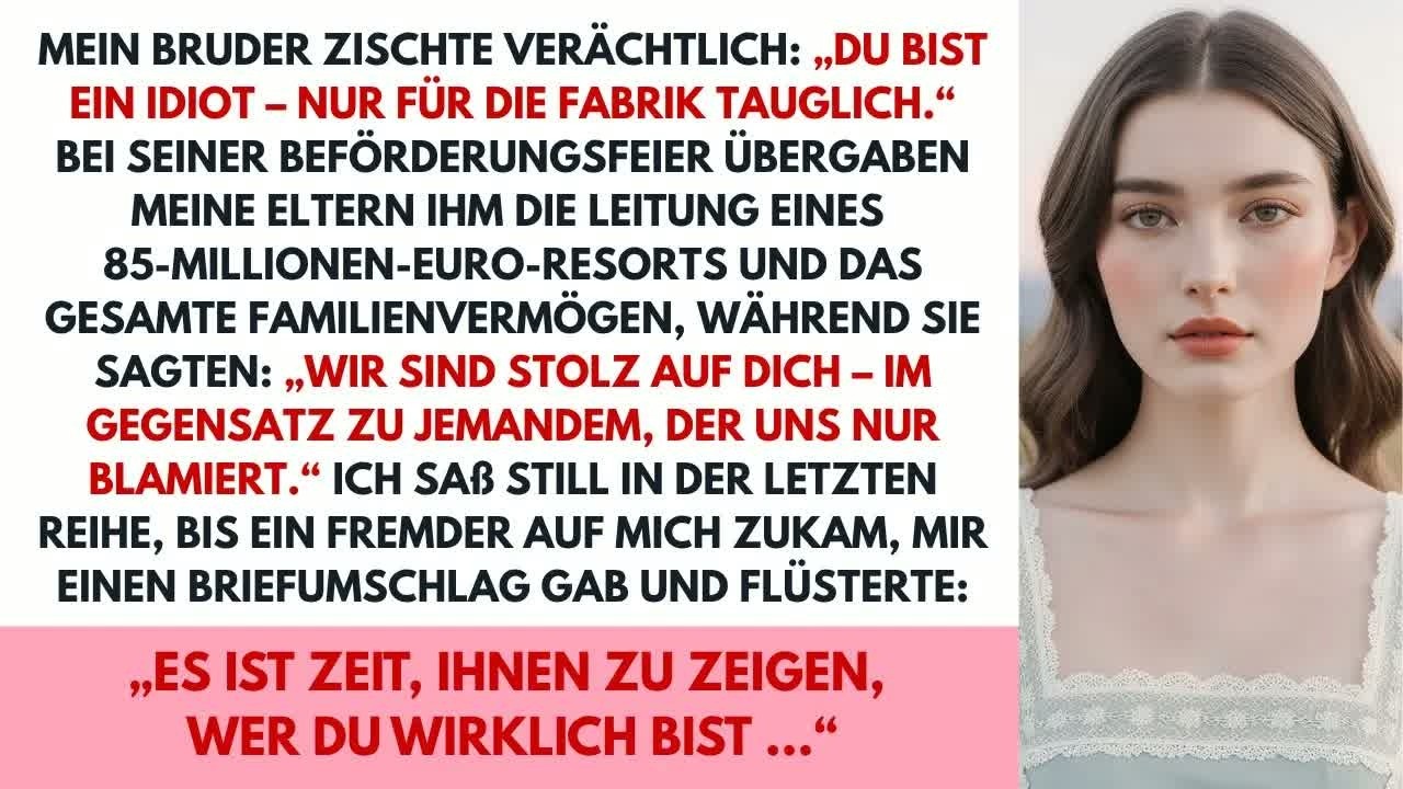 Mein Bruder nannte mich dumm und nur für Fabrikarbeit, bis mir ein Fremder einen Umschlag gab