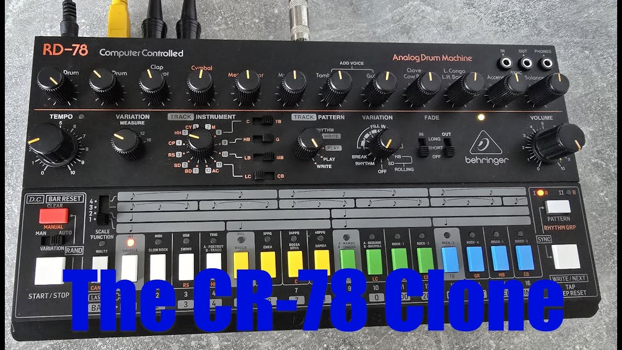Первый взгляд на Behringer RD-78 — клон CR-78 в 2025 году