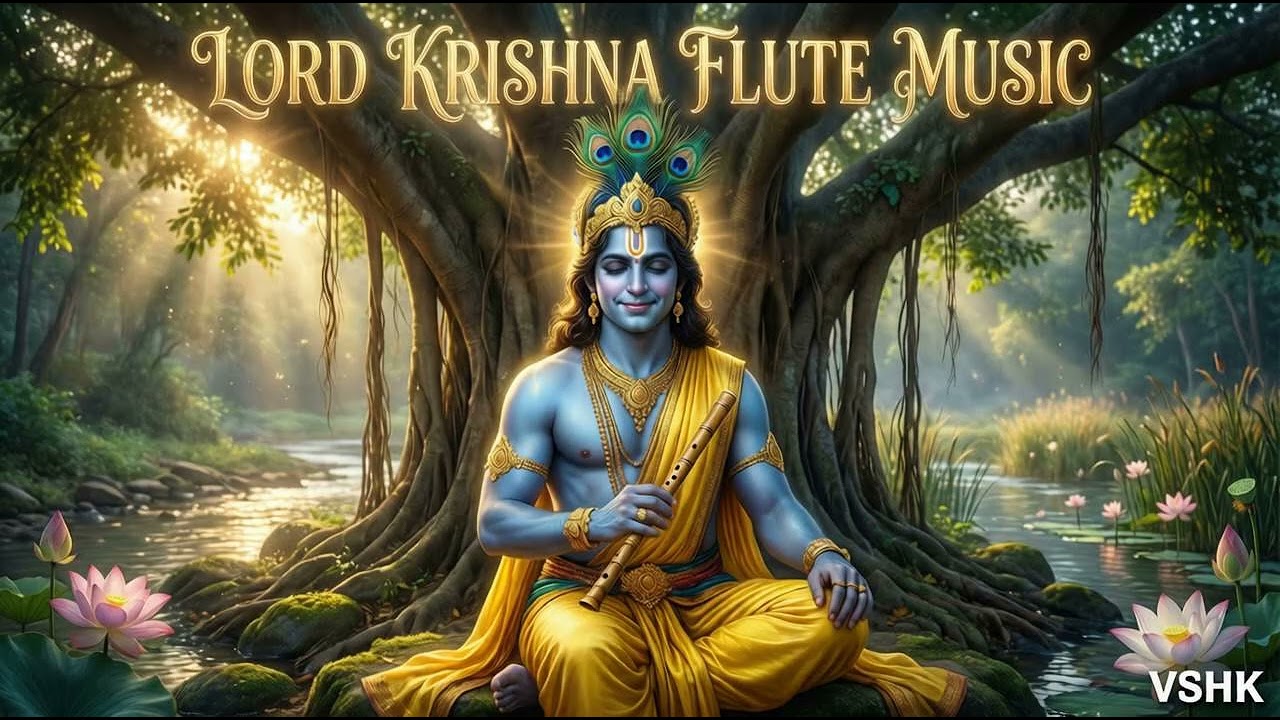 கண்ணன் Flute Music 🕉️  Lord Krishna Bansuri | Relaxing Tamil Devotional for Stress Relief