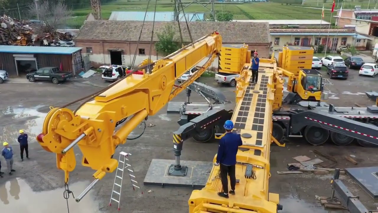 XCMG mobile crane full placement #mobilecraneoperator 