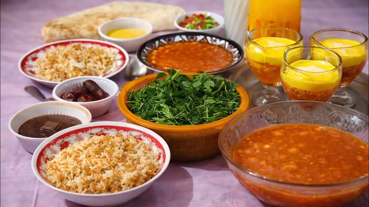 فطور رمضان ٦عراقي 🌙 مرق فاصوليا على أصوله مع سفرة عامرة
