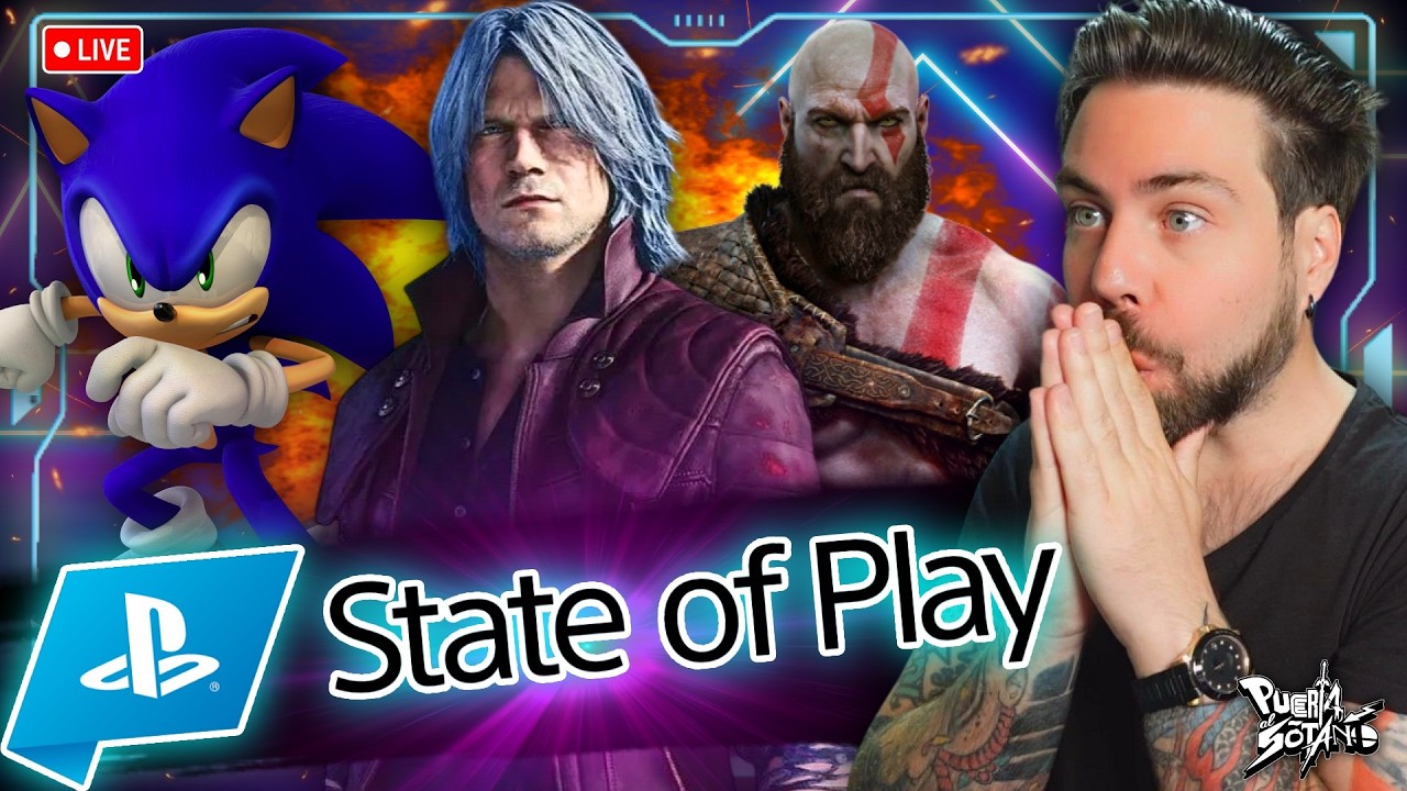 🔥State of Play REACCIÓN EN DIRECTO! El EVENTO MÁS GRANDE de PLAYSTATION! Devil May Cry 6!? Sonic!?