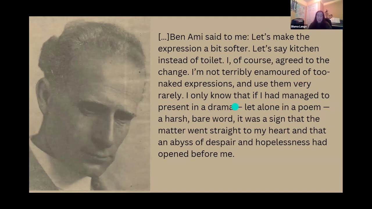 ‘Why don’t you want to be a sport?’ (Bad) Yiddish... in H. Leivick’s ‘Der poet iz gevorn blind’