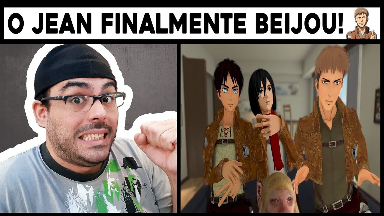 REACT - LANZINHO / EREN, MIKASA e JEAN RESPONDEM (AOT VR)