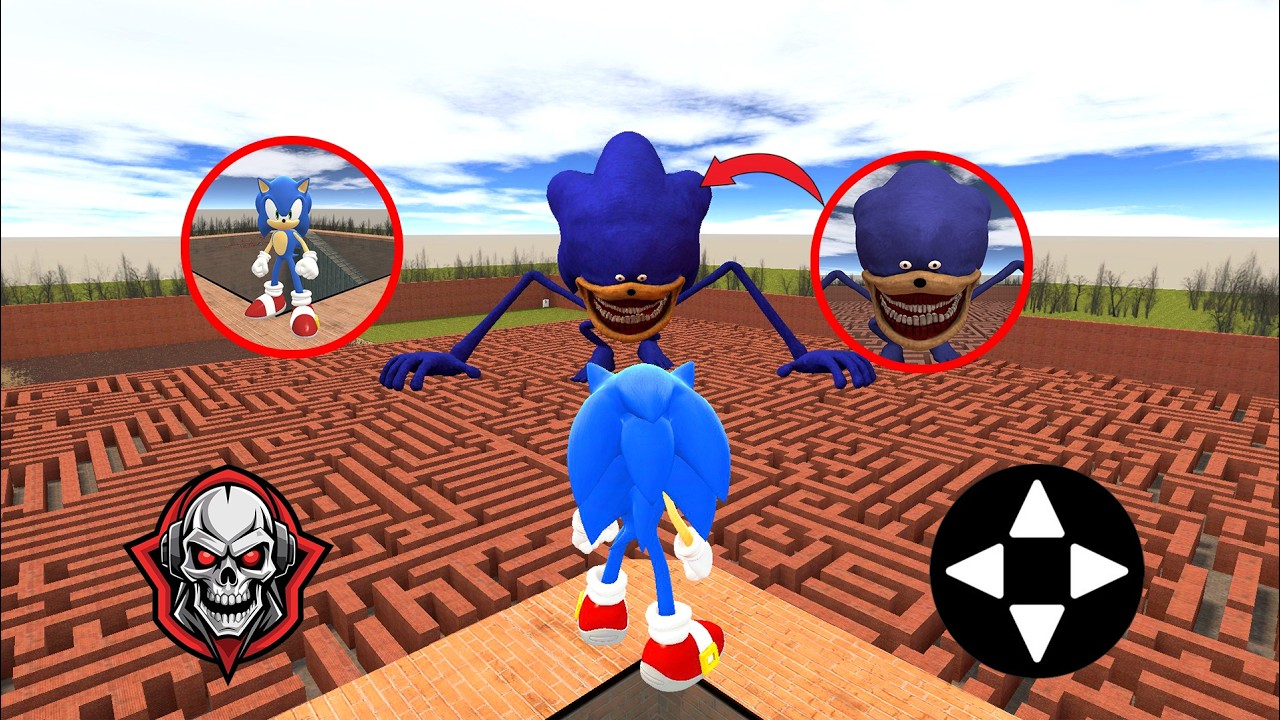 I Became Sonic exe VS Shin Sonic in Garry’s Mod!!