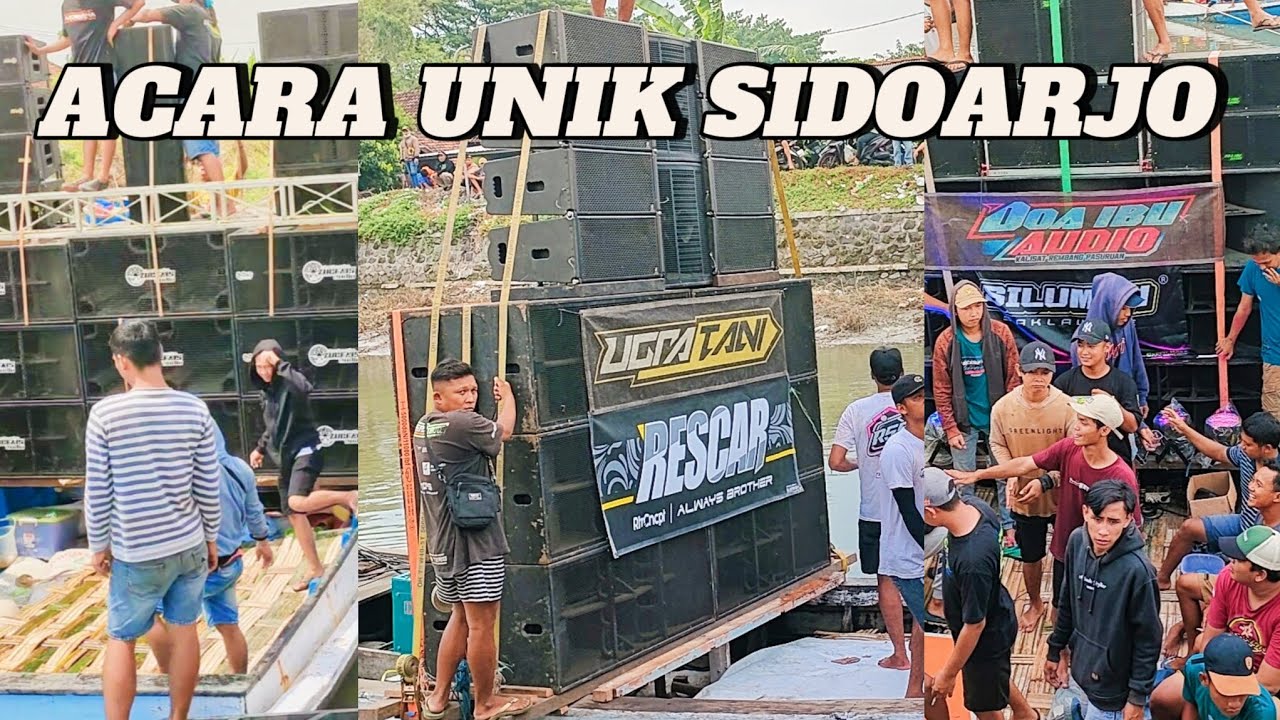 nyadran sidoarjo perahu goyang