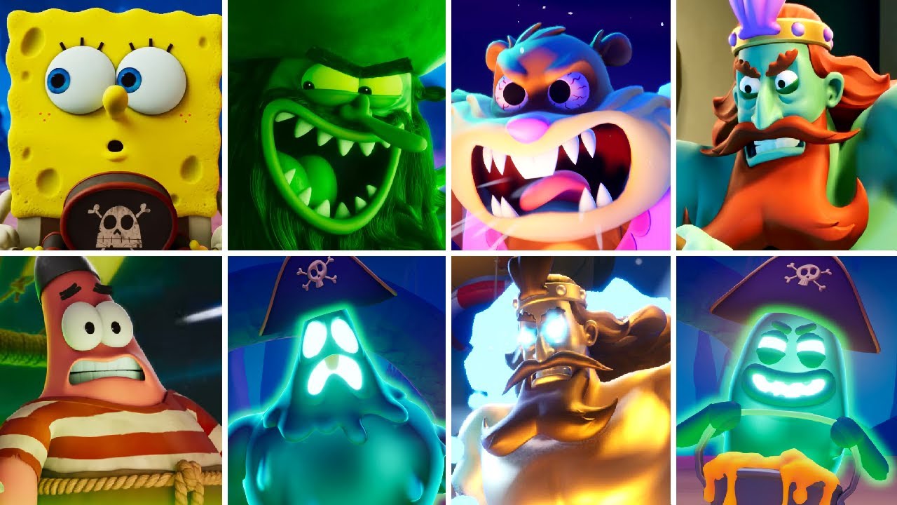 The SpongeBob Movie: Search for SquarePants - All Bosses (No Damage)