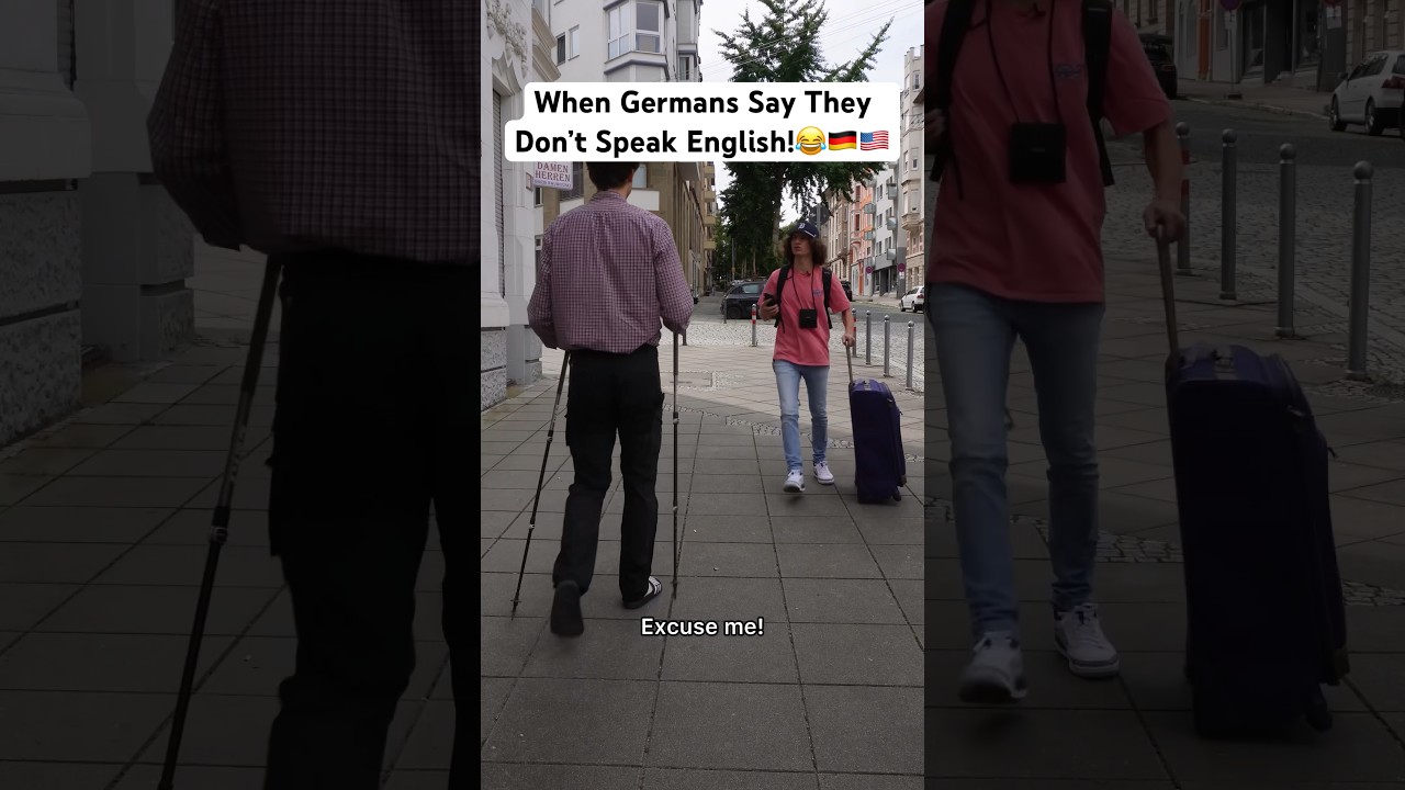 When Germans Say They Don&rsquo;t Speak English!😂🇩🇪🇺🇸 IB: BBC Studios #funny #german #comedy #english