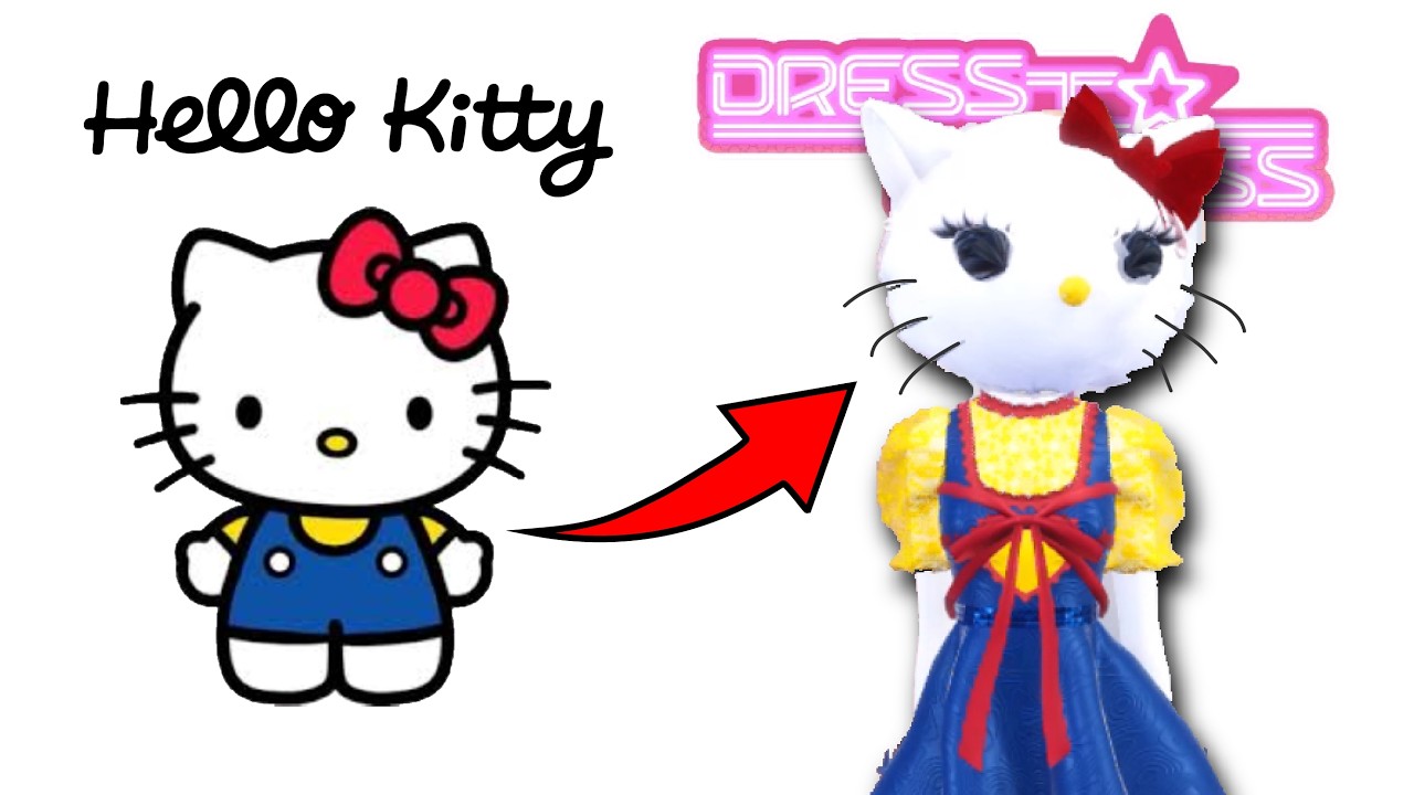 HELLO KITTY no DRESS TO IMPRESS - DESAFIO DO AJUSTE 🔥