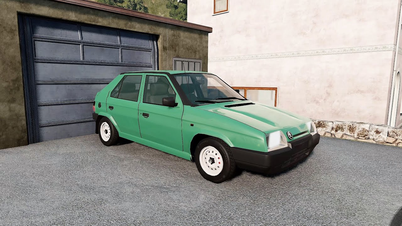 BeamNG.drive - Škoda Favorit 1988 - Car Show Test Drive Crash .