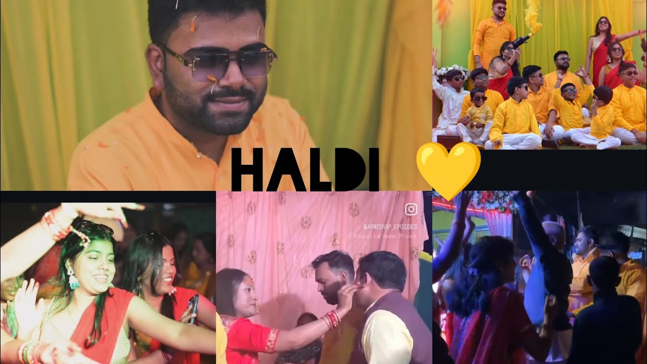Haldi/Matkor vlog ❤️💛 Show some love Guys 🫶✨