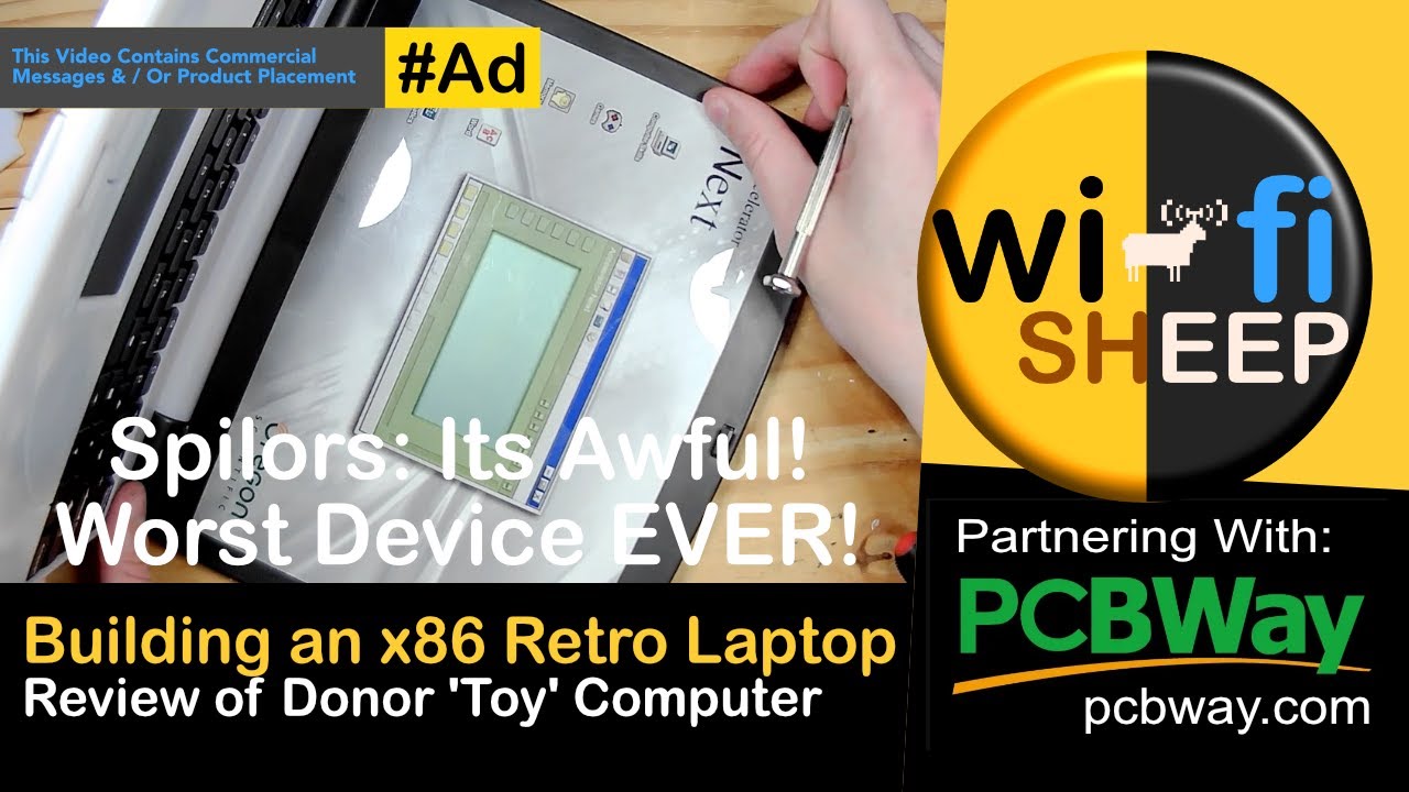 Building a #Retro #x86 Laptop? Pt1: Review of a Donor  ''Accelerator Next' Toy Laptop