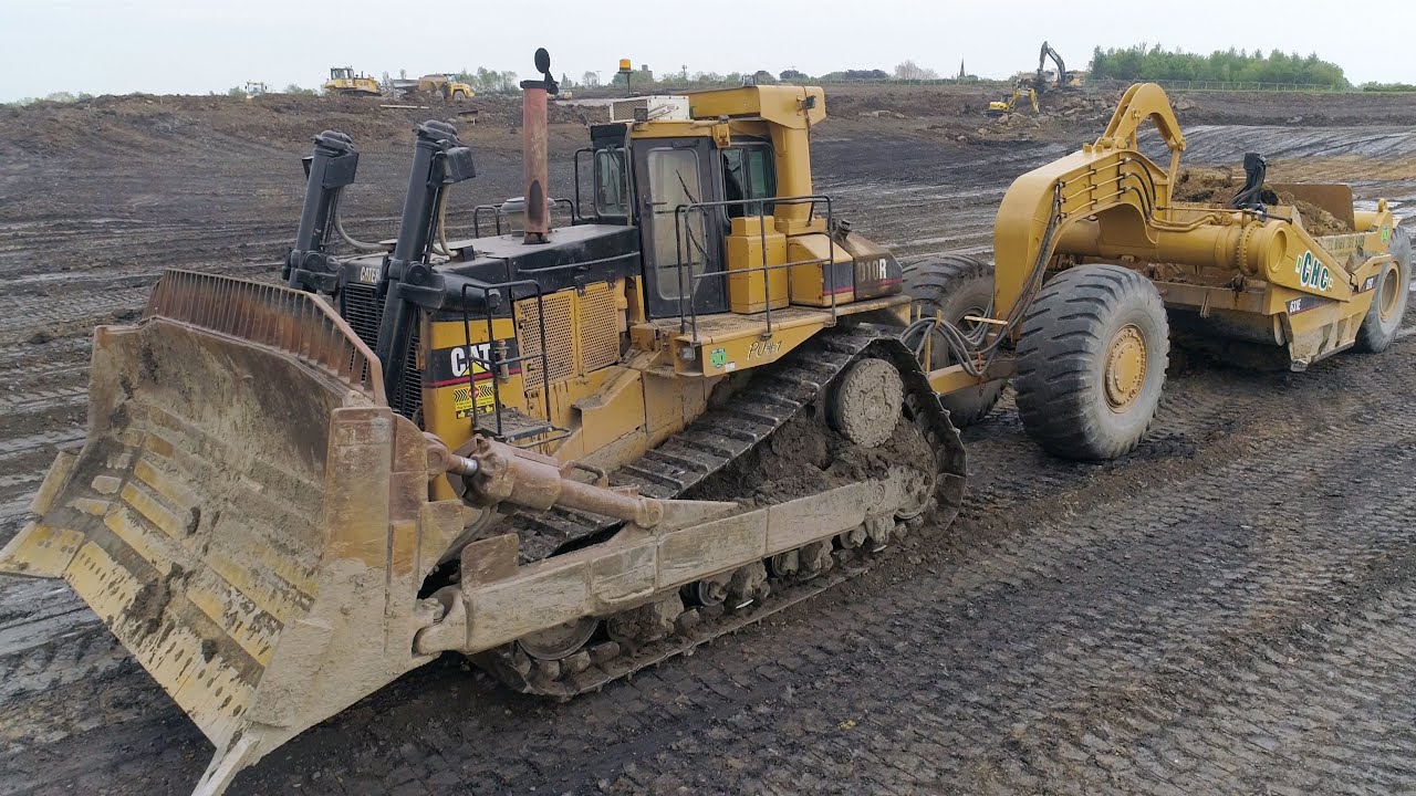 Cat D10R with 631E Scraper