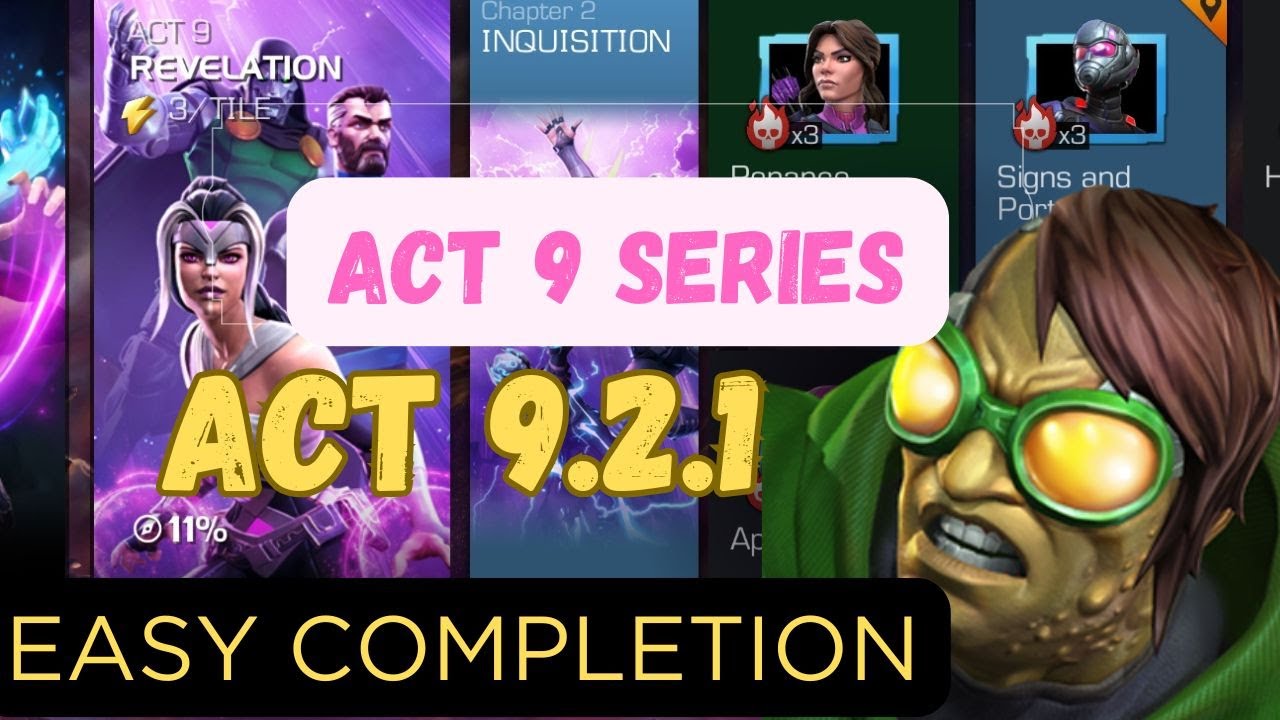 ACT 9.2.1 Easy Completion | MCOC | Marvel Contest of Champions