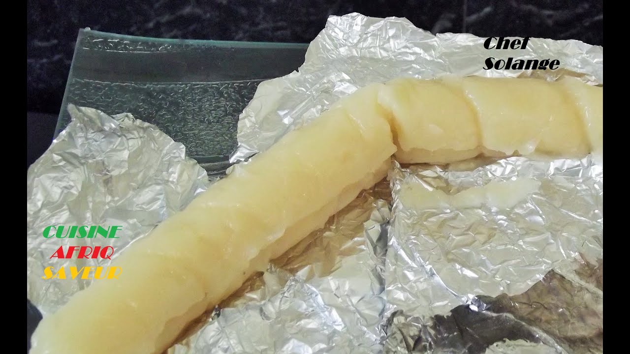 BATON DE MANIOC - BOBOLO - ( La Recette) Cameroun