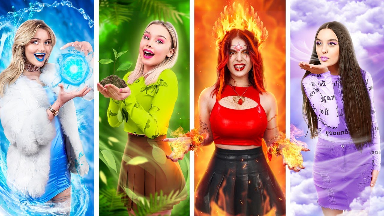 Four Elements in Real Life! We Found a Secret Room in Wardrobe