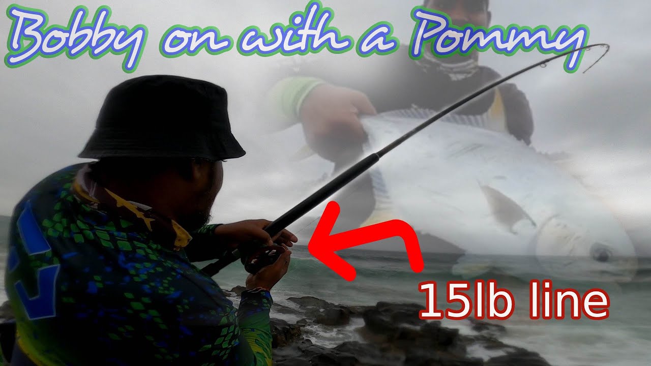 BUCKET-HAT BOBBY TIGHT WITH A POMPANO [ SPRING HIGH TIDE AND IN 15LB LINE ]
