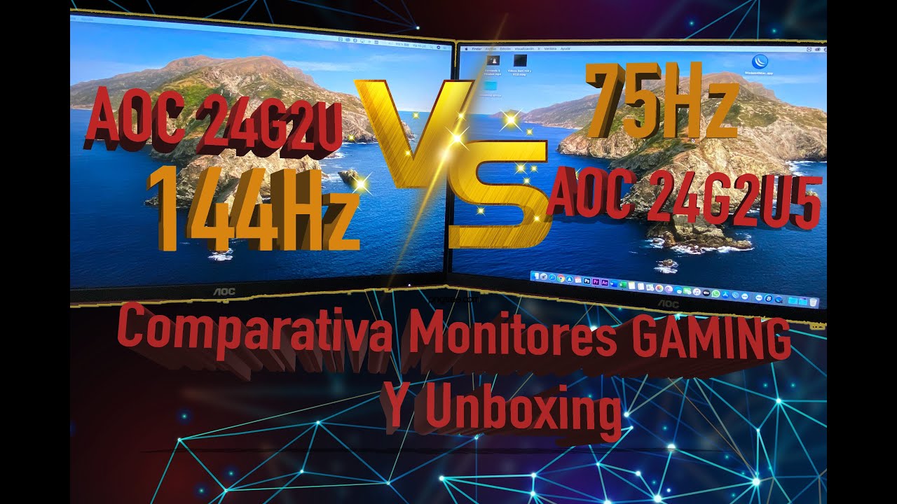 [ESPA&Ntilde;OL] COMPARATIVA Monitores GAMING AOC 24G2U y AOC 24G2U5 y Unboxing