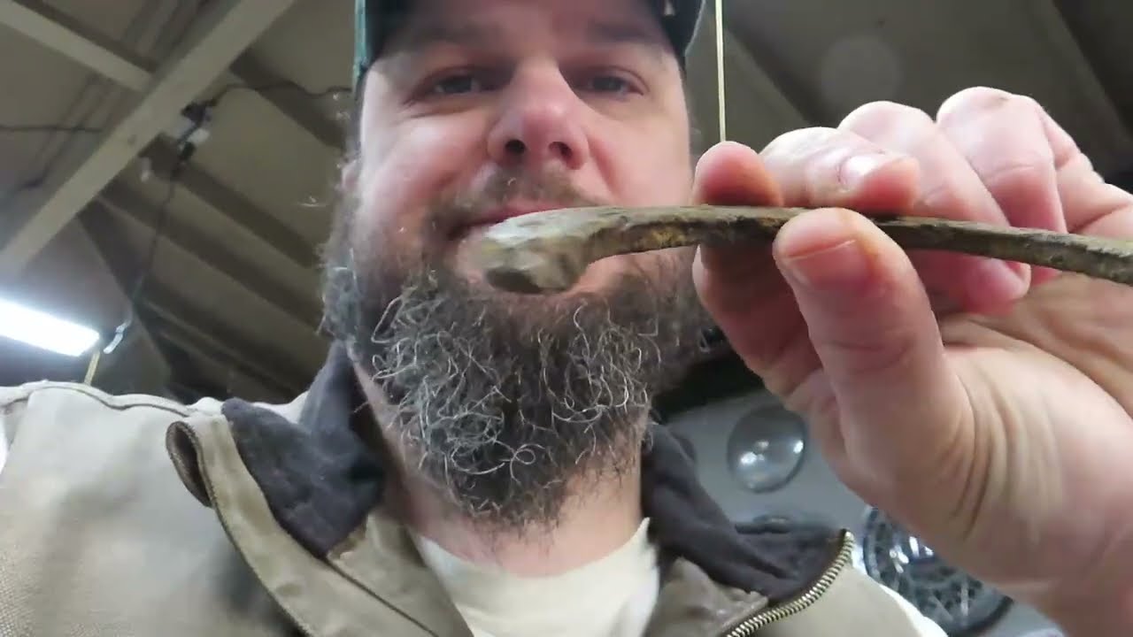 Cleaning an Old Horseshoe