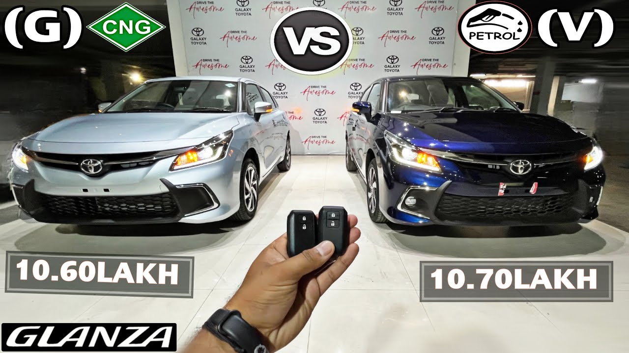 2024 Toyota GLANZA(G)💪⚠️VS⚠️GLANZA(V)💪CNG या फिर PETROL कोनसा Value For Money💰 सच सुन लो⁉️_ AX