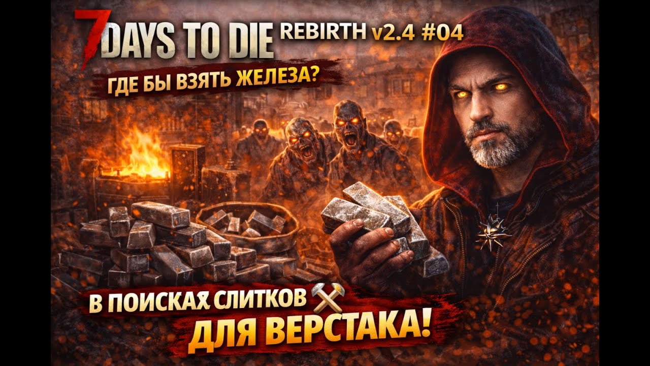 🔥 REBIRTH v2.4 #04 — В поисках слитков ⚔️ #7DaystoDie