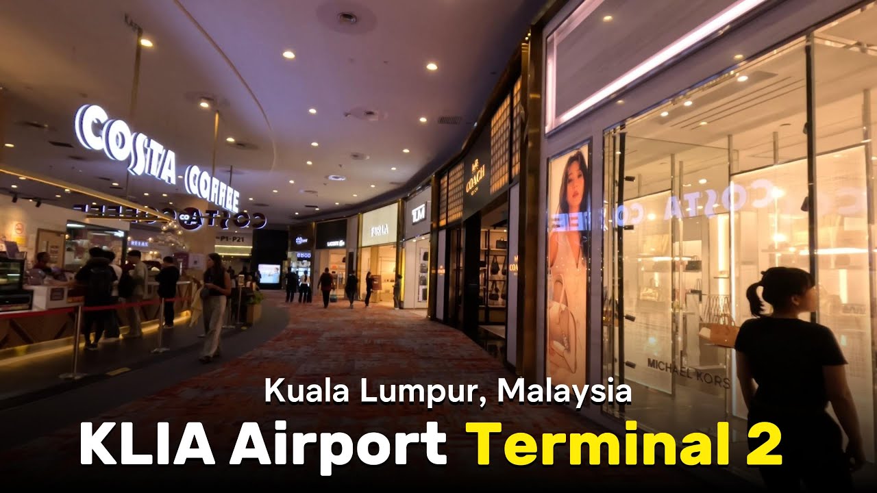 KLIA Airport Terminal 2 | Walking Tour | Malaysia | 4K Video