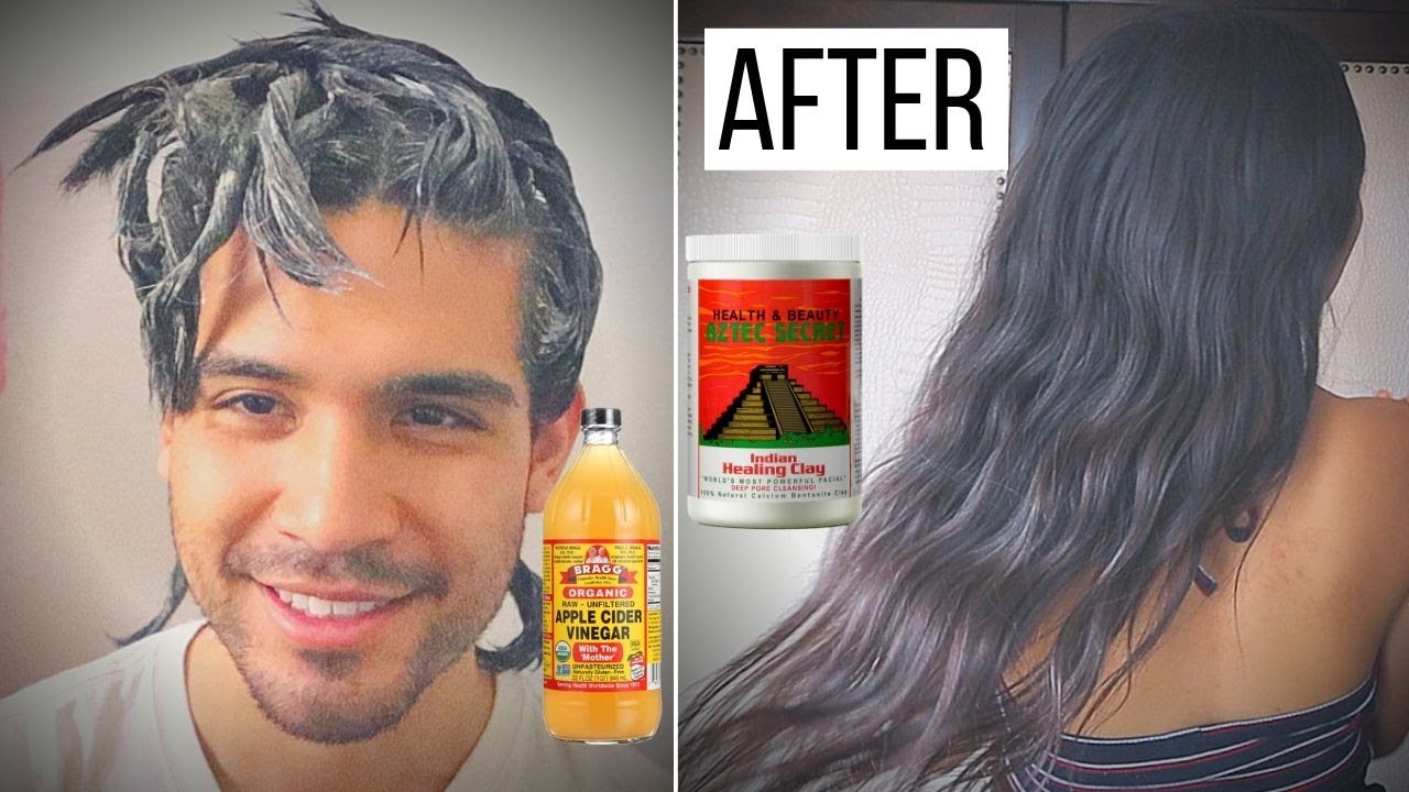 AZTEC HEALING CLAY BEFORE AND AFTER // no poo challenge