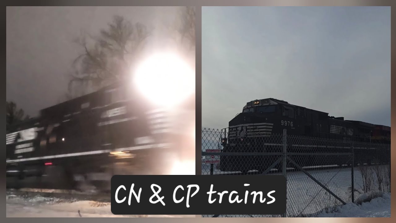 CN & CP train's on the Waukesha and Watertown sub (NS leader, GECX demo, Ex cit leaders + more) 