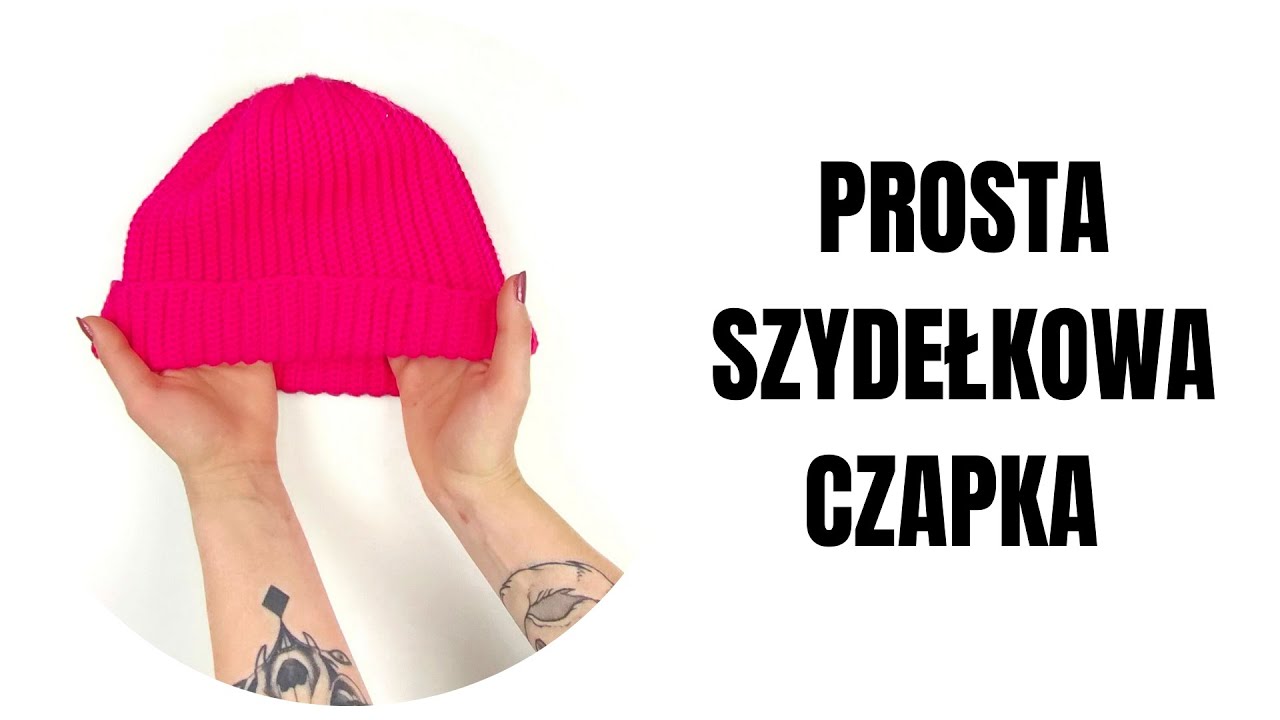 Prosta szydełkowa czapka dla początkujących - wygląda jak na drutach!