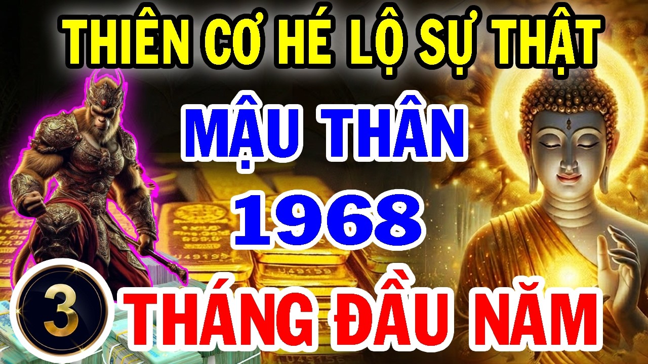 Mậu Thân 1968 Năm 2026: 59 Tuổi Âm 3 THÁNG ĐẦU NĂM – THÁNG NÀO BẬT TIỀN MẠNH NHẤT?