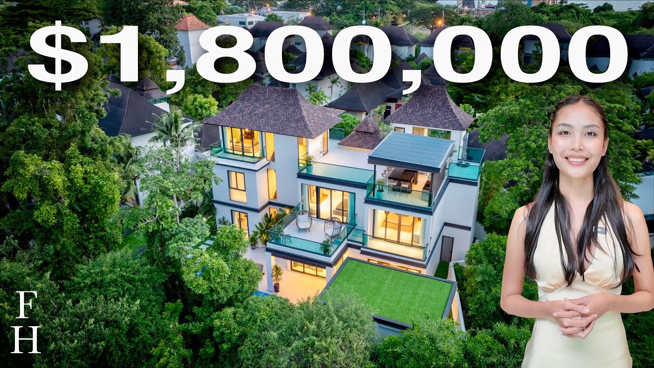 58,800,000 THB ($1,800,000) Luxury Villa w/ Private Elevator in Pattaya, Thailand