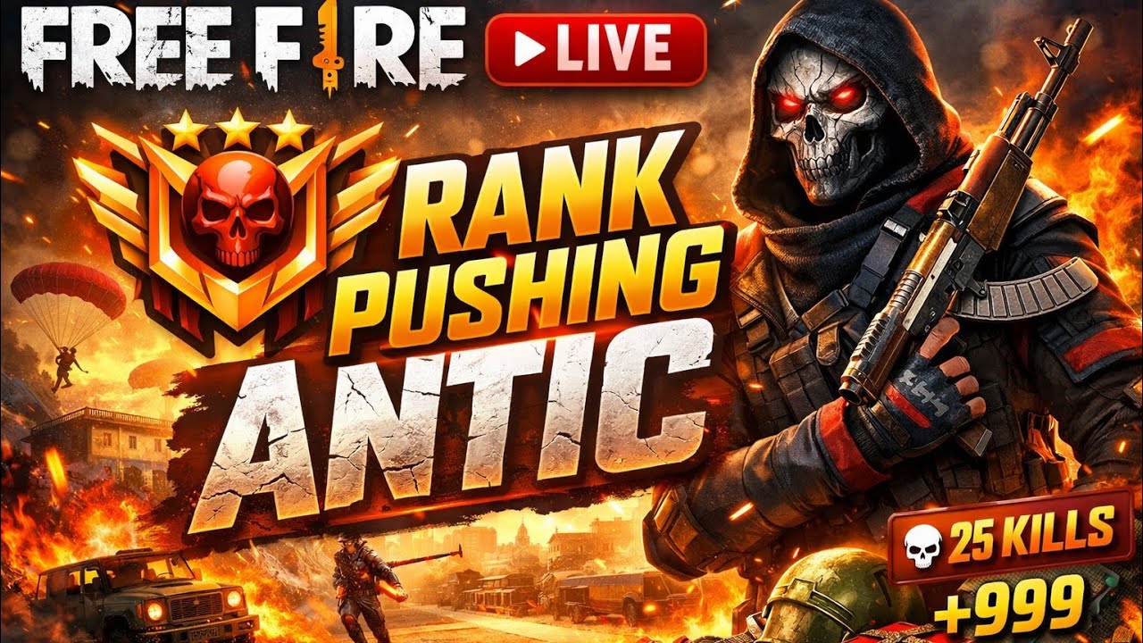 Free fire New emote 😱🛑 || Rank pushing master 😱🛑|| support guys 🙏