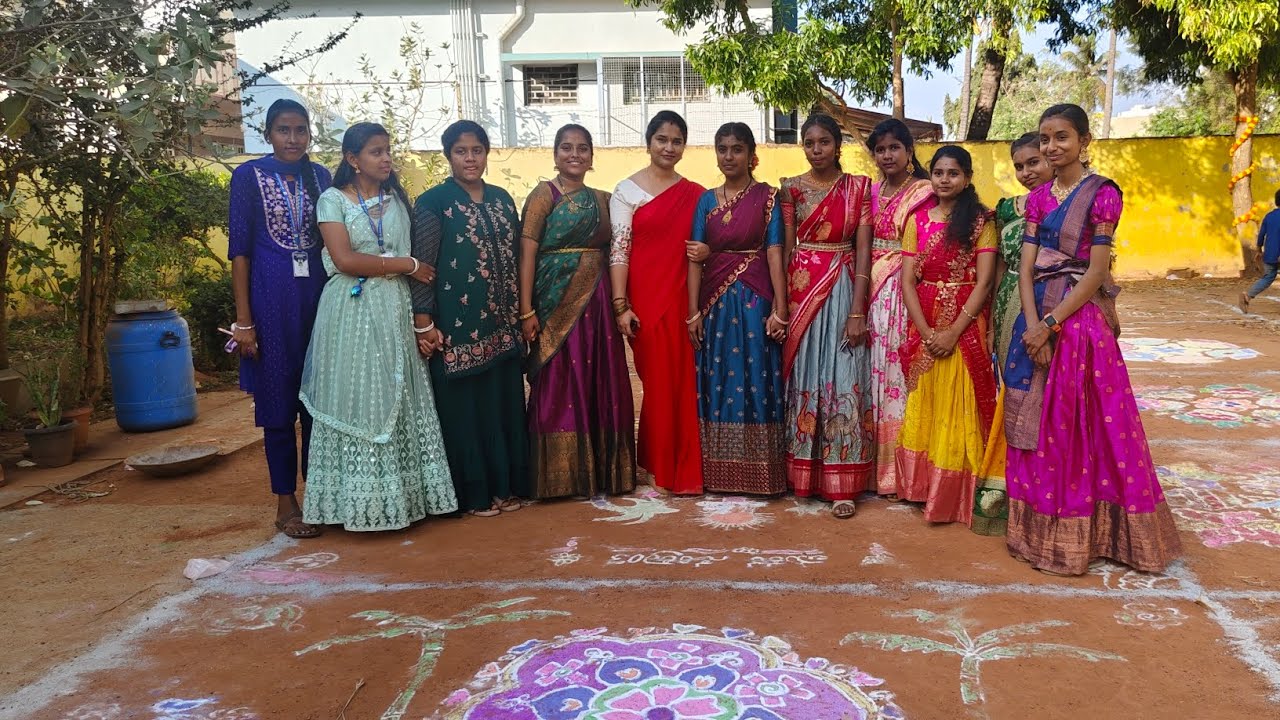 Colorful Sankranthi Celebration at School | Kids in Traditional Dress