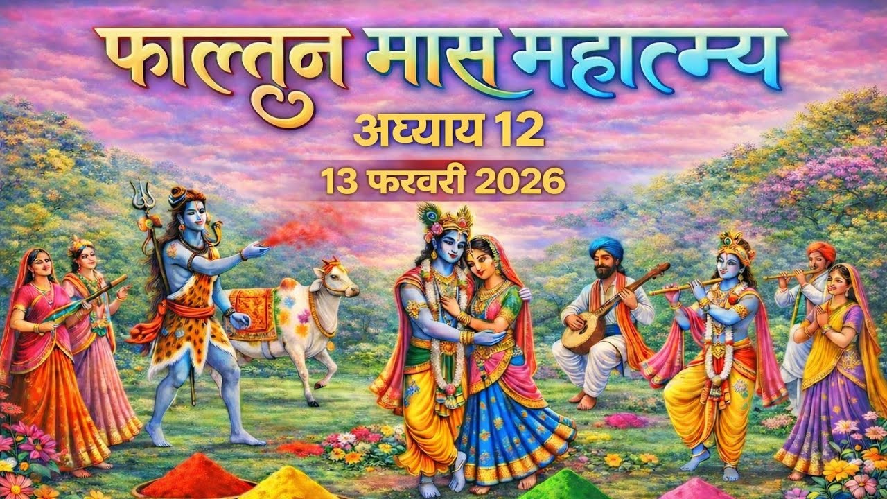फाल्गुन मास कथा - अध्याय 12|| Falgun Maas Ki Katha Day12 || kartik mahatmya adhyay 12