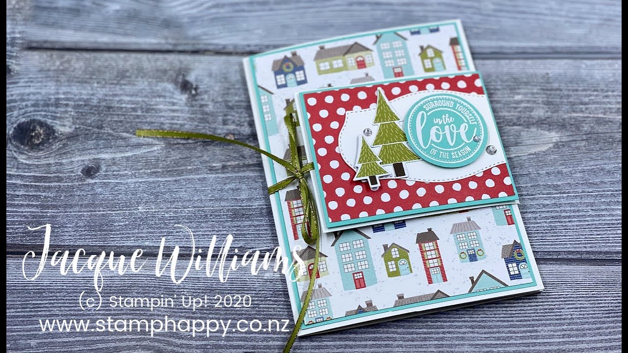 Easy Wow! Double Opening Double Flap Card! Fun Fold for the Global Video Hop! You Can Do This!!