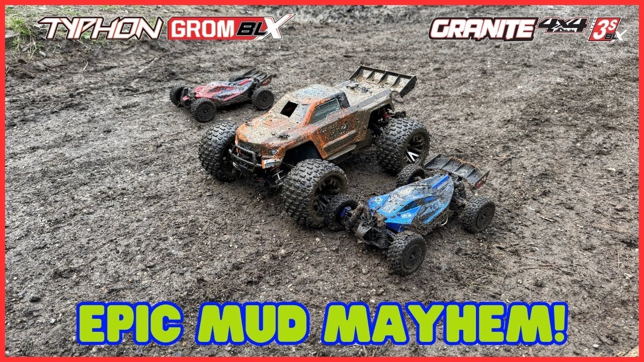 Wild Mud Adventure! Arrma RC Cars Rip Through the Woods!
