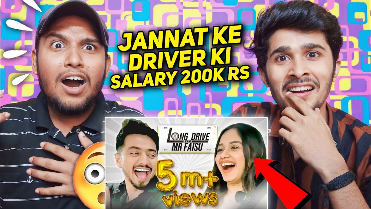 Jannat Zubair Cutest Long Drive With Mr Faisu Reaction 😂🔥 | Mr.Faisu | V2funreacts
