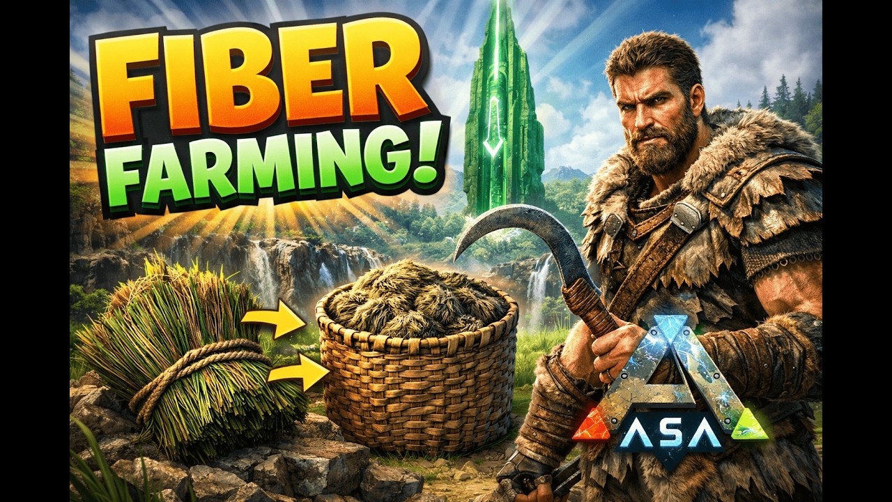EASY MASS FIBER FARMING ON RAGNAROK |ARK: ASA