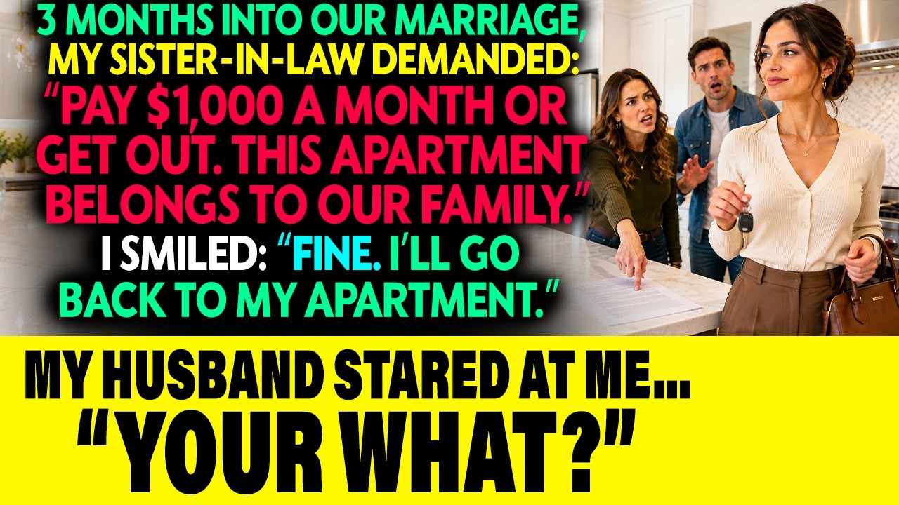 My Sister-in-Law Handed Me a Rent Bill: &ldquo;PAY $1,000 OR GET OUT&rdquo; in the Kitchen I Renovated...
