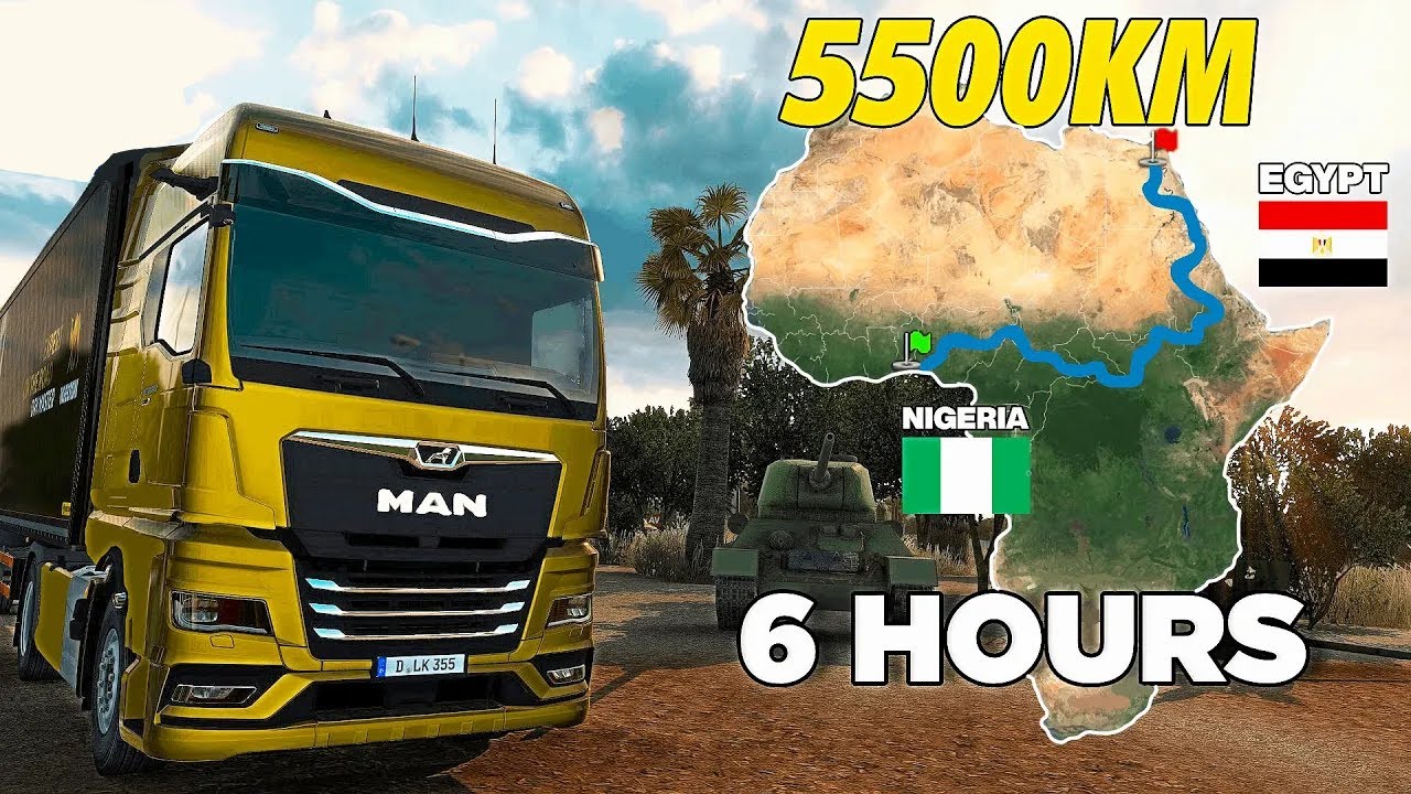 ETS2 Longest Delivery in Africa (Nigeria to Egypt) | Euro Truck Simulator 2