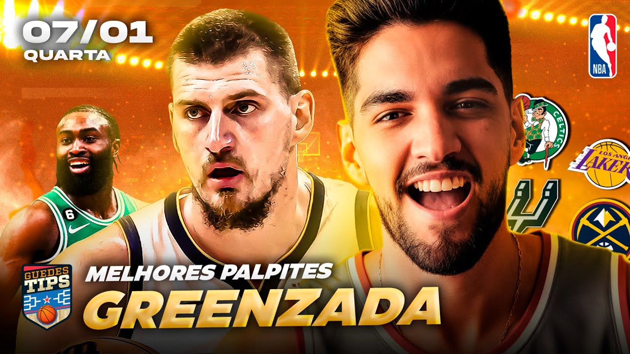 PALPITES DA NBA PARA HOJE 07 01 2026 (QUARTA-FEIRA) + BILHETE PRONTO