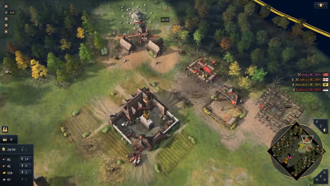 Age of Empires IV, 2V2 Team Rank#1(S12) KT + HRE VS English + Rus