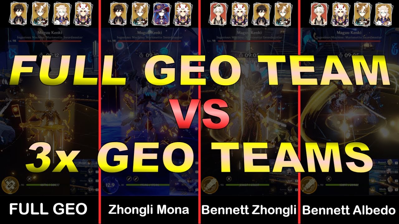 Itto Full Geo vs 3x Geo Bennett/Mona Teams